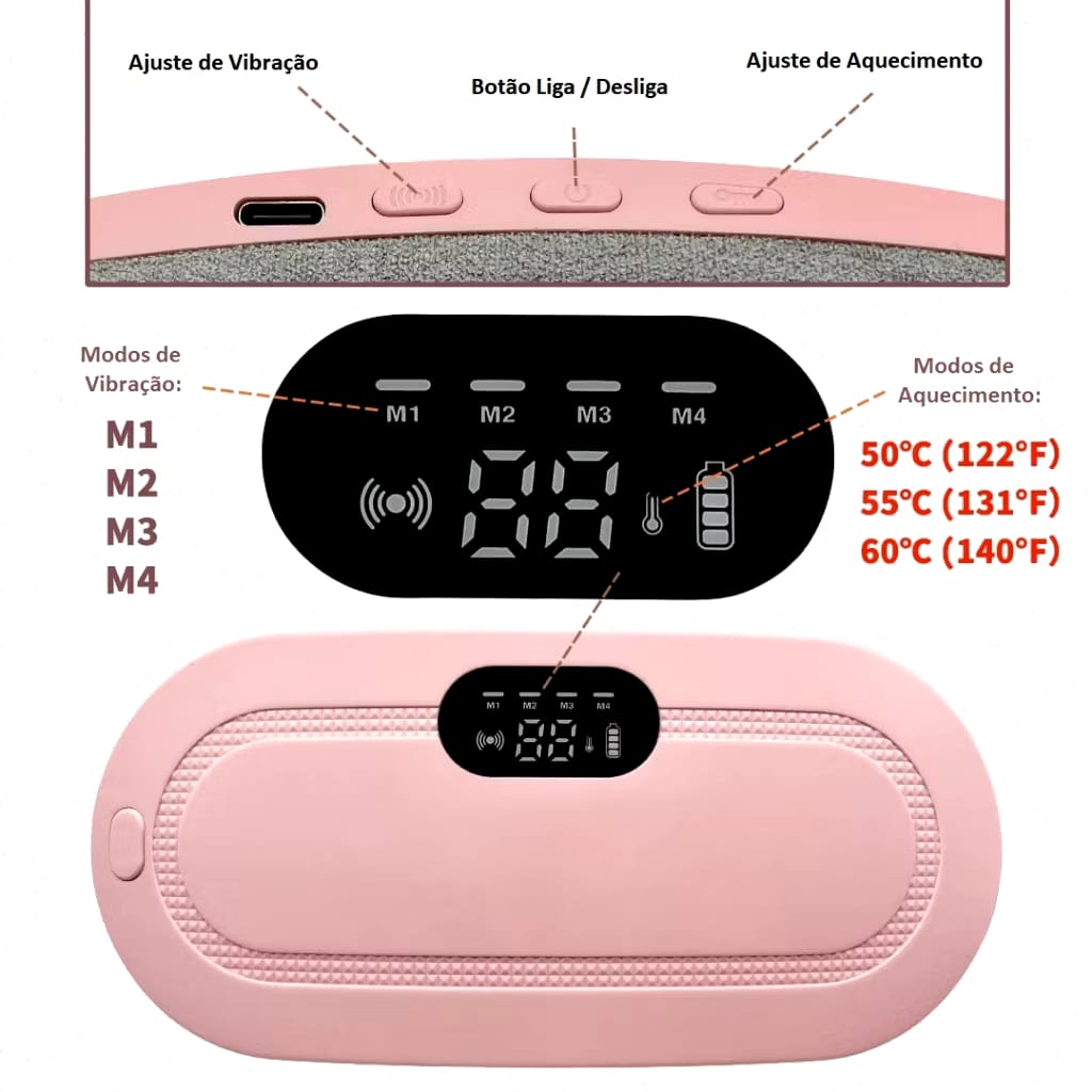 span stCinta Térmica Tratamento Dor Cólicas Menstruais Massageador (5)